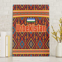 Uzbekistan Canvas Wall Art with Traditional Geometric Motif Design - Wonder Print Shop
