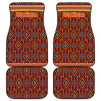 Uzbekistan Car Mats with Traditional Geometric Motif Design - Wonder Print Shop