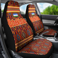 Uzbekistan Car Seat Cover with Traditional Geometric Motif Design - Wonder Print Shop