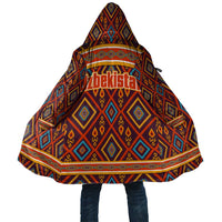 Uzbekistan Cloak with Traditional Geometric Motif Design - Wonder Print Shop
