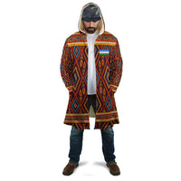 Uzbekistan Cloak with Traditional Geometric Motif Design - Wonder Print Shop