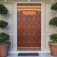 Uzbekistan Door Cover with Traditional Geometric Motif Design - Wonder Print Shop