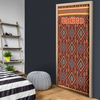 Uzbekistan Door Cover with Traditional Geometric Motif Design - Wonder Print Shop