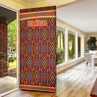 Uzbekistan Door Cover with Traditional Geometric Motif Design - Wonder Print Shop