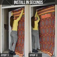 Uzbekistan Door Cover with Traditional Geometric Motif Design - Wonder Print Shop