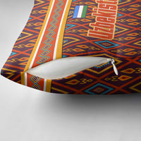 Uzbekistan Pillow Cover with Traditional Geometric Motif Design - Wonder Print Shop