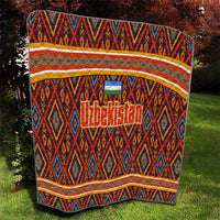 Uzbekistan Quilt with Traditional Geometric Motif Design - Wonder Print Shop