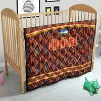 Uzbekistan Quilt with Traditional Geometric Motif Design - Wonder Print Shop