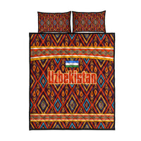 Uzbekistan Quilt Bed Set with Traditional Geometric Motif Design - Wonder Print Shop
