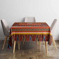 Uzbekistan Tablecloth with Traditional Geometric Motif Design - Wonder Print Shop
