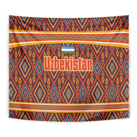 Uzbekistan Tapestry with Traditional Geometric Motif Design - Wonder Print Shop