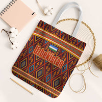 Uzbekistan Tote Bag with Traditional Geometric Motif Design - Wonder Print Shop