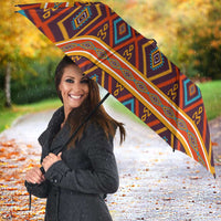 Uzbekistan Umbrella with Traditional Geometric Motif Design - Wonder Print Shop