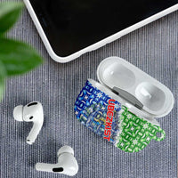 Uzbekistan AirPods Case with Ikat Pattern and National Coat of Arms Design - Wonder Print Shop