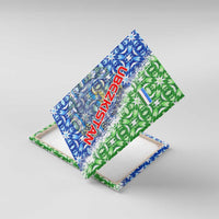 Uzbekistan Canvas Wall Art with Ikat Pattern and National Coat of Arms Design - Wonder Print Shop