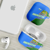 Uzbekistan AirPods Case with National Coat of Arms and Modern Gradient Design - Wonder Print Shop