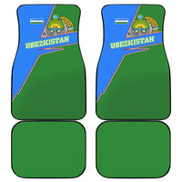 Uzbekistan Car Mats with National Coat of Arms and Modern Gradient Design - Wonder Print Shop