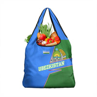 Uzbekistan Grocery Bag with National Coat of Arms and Modern Gradient Design - Wonder Print Shop