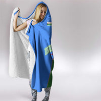 Uzbekistan Hooded Blanket with National Coat of Arms and Modern Gradient Design - Wonder Print Shop