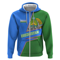 Uzbekistan Hoodie with National Coat of Arms and Modern Gradient Design - Wonder Print Shop