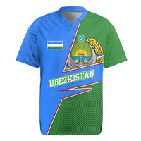 Uzbekistan Rugby Jersey with National Coat of Arms and Modern Gradient Design - Wonder Print Shop