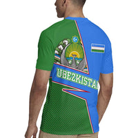 Uzbekistan Rugby Jersey with National Coat of Arms and Modern Gradient Design - Wonder Print Shop