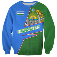 Uzbekistan Sweatshirt with National Coat of Arms and Modern Gradient Design - Wonder Print Shop