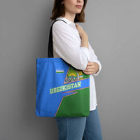 Uzbekistan Tote Bag with National Coat of Arms and Modern Gradient Design - Wonder Print Shop