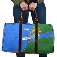Uzbekistan Travel Bag with National Coat of Arms and Modern Gradient Design - Wonder Print Shop