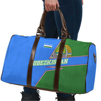 Uzbekistan Travel Bag with National Coat of Arms and Modern Gradient Design - Wonder Print Shop