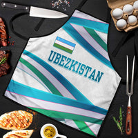 Uzbekistan Apron with Ribbon Wave Design - Wonder Print Shop