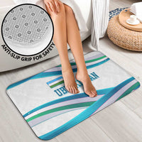 Uzbekistan Bathroom Set with Ribbon Wave Design - Wonder Print Shop