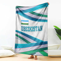 Uzbekistan Blanket with Ribbon Wave Design - Wonder Print Shop