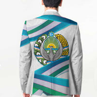 Uzbekistan Blazer with Ribbon Wave Design - Wonder Print Shop