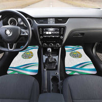 Uzbekistan Car Mats with Ribbon Wave Design - Wonder Print Shop