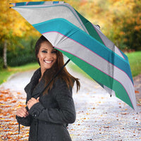 Uzbekistan Umbrella with Ribbon Wave Design - Wonder Print Shop