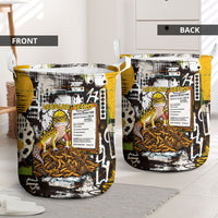 Leopard Gecko Laundry Basket Tiny Dinosaur Department Funny Pest Control Graffiti