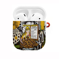 Leopard Gecko AirPods Case Tiny Dinosaur Department Funny Pest Control Graffiti
