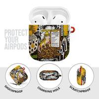 Leopard Gecko AirPods Case Tiny Dinosaur Department Funny Pest Control Graffiti