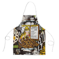 Leopard Gecko Apron Tiny Dinosaur Department Funny Pest Control Graffiti