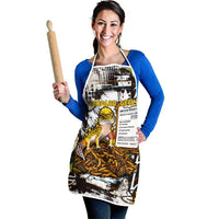 Leopard Gecko Apron Tiny Dinosaur Department Funny Pest Control Graffiti