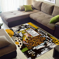 Leopard Gecko Area Rug Tiny Dinosaur Department Funny Pest Control Graffiti