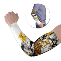 Leopard Gecko Arm Sleeves Tiny Dinosaur Department Funny Pest Control Graffiti