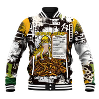 Leopard Gecko Baseball Jacket Tiny Dinosaur Department Funny Pest Control Graffiti