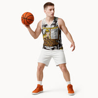 Leopard Gecko Basketball Jersey Tiny Dinosaur Department Funny Pest Control Graffiti