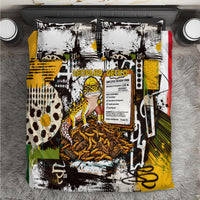 Leopard Gecko Bedding Set Tiny Dinosaur Department Funny Pest Control Graffiti