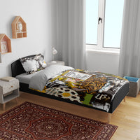 Leopard Gecko Bedding Set Tiny Dinosaur Department Funny Pest Control Graffiti