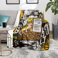 Leopard Gecko Blanket Tiny Dinosaur Department Funny Pest Control Graffiti