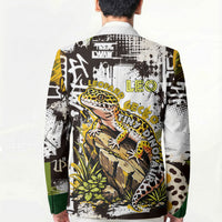 Leopard Gecko Blazer Tiny Dinosaur Department Funny Pest Control Graffiti
