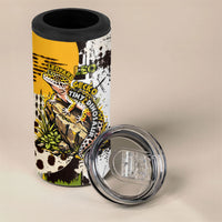 Leopard Gecko 4 in 1 Can Cooler Tumbler Tiny Dinosaur Department Funny Pest Control Graffiti